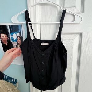 Block button up tank